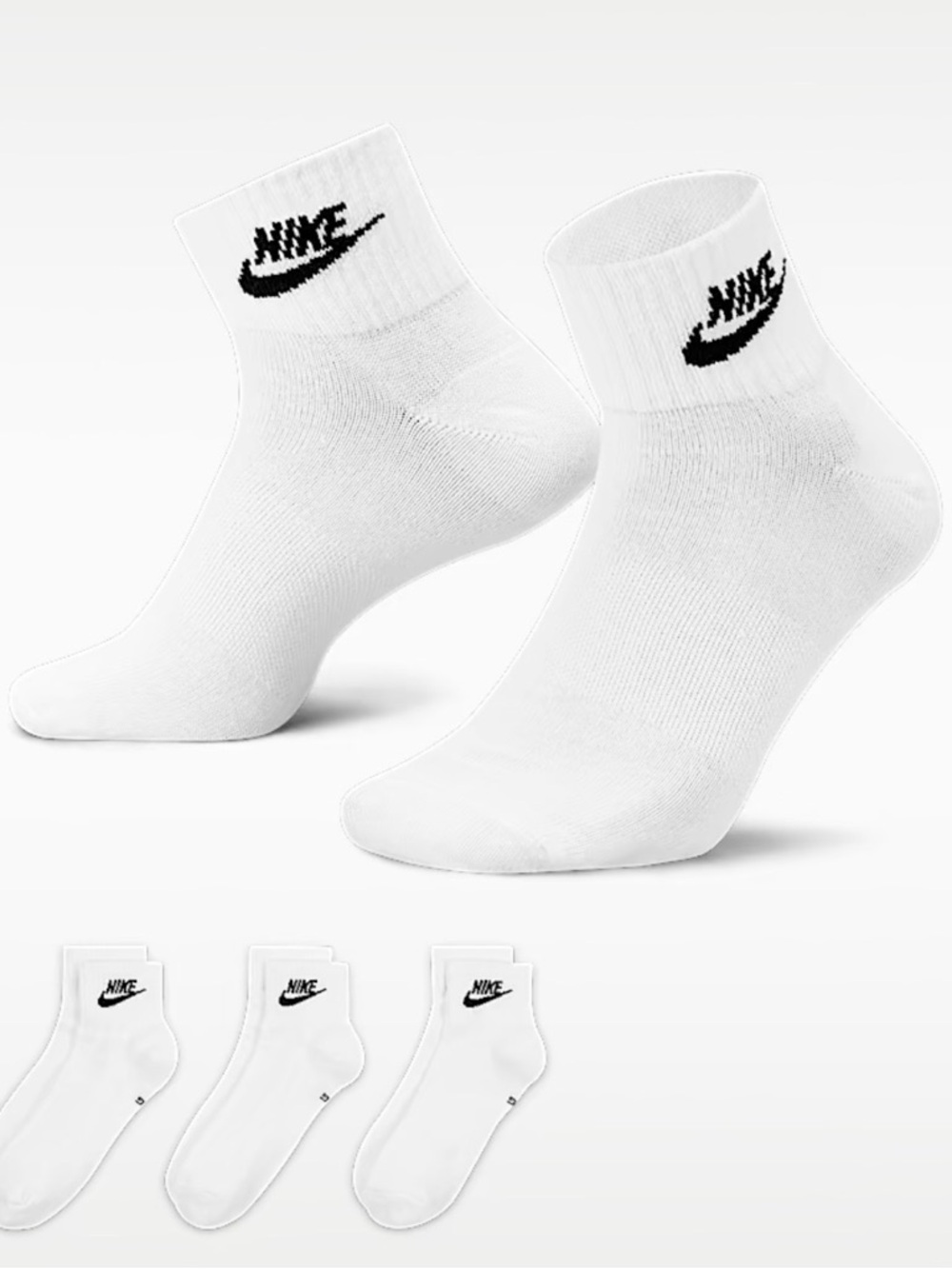 Nike Everyday Essentials Socks Women Size S (4-6)
